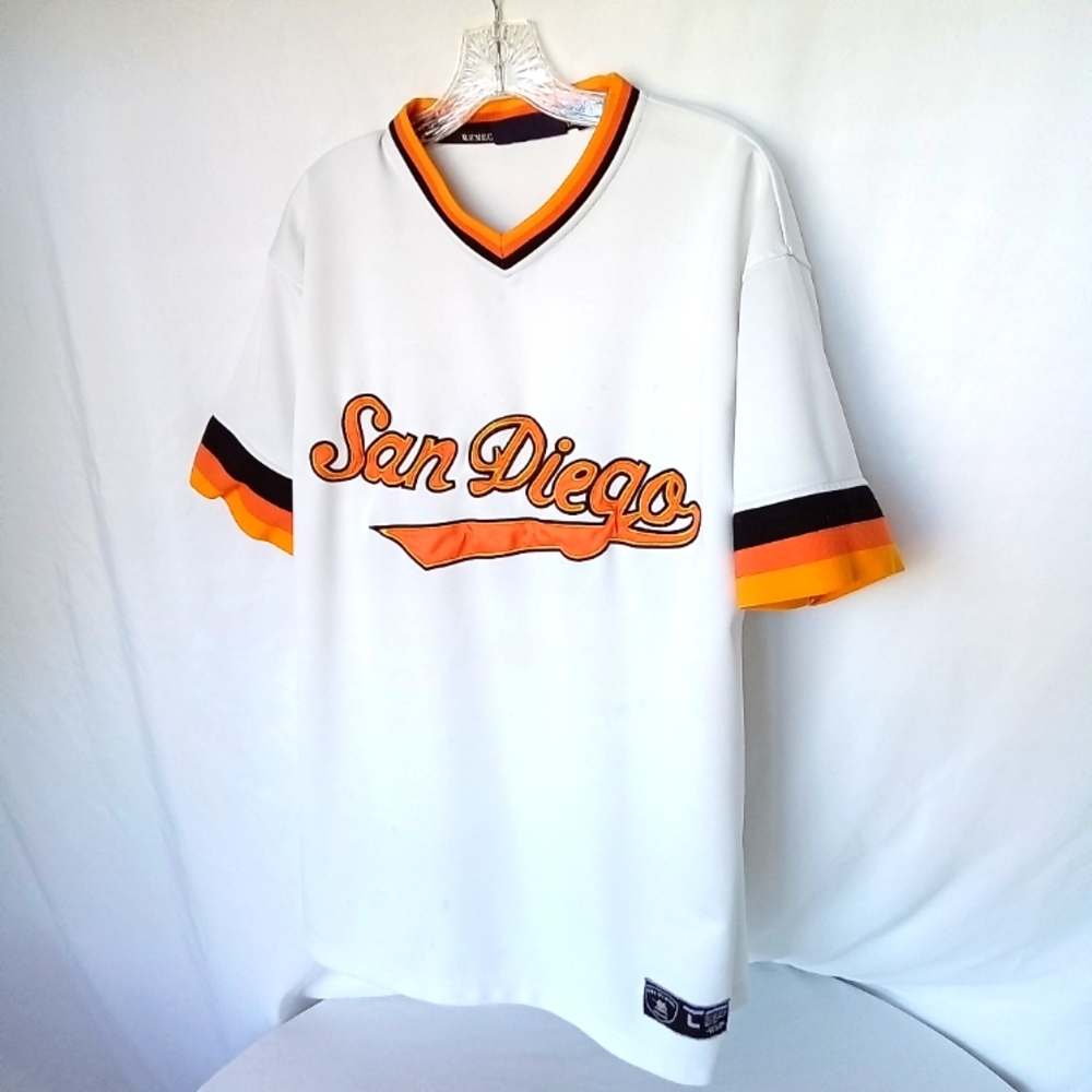 RENEGADE San Diego Retro Baseball Jersey Size L PREOWNED